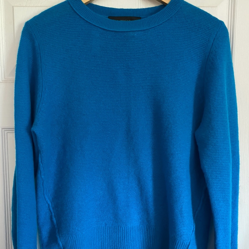 360 Cashmere Teal Crewneck Sweater in Size Large